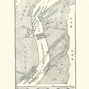 American Civil War, Map of Defenses of River Mississippi