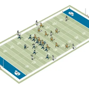 American Football Players and Positions Print