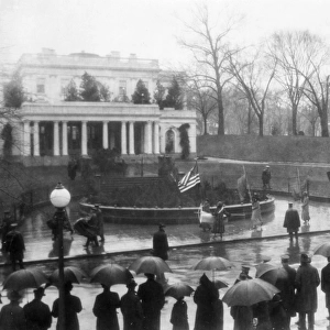 American Suffragettes Marching Around the White House, 4th March 1917