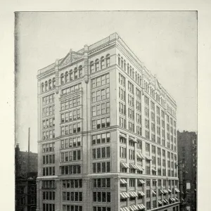 American Victorian architecture, Chamber of Commerce, corner La Salle and Washington Streets, Chicago, 19th Century