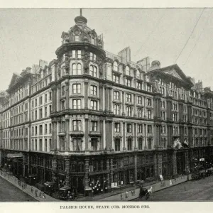 American Victorian architecture, Palmer House, State Corner Monrose Street, Chicago, 19th Century