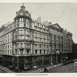American Victorian architecture, Palmer House, State Corner Monrose Street, Chicago, 19th Century