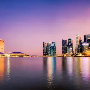 Amethyst Sunset at Marina Bay, Singapore Amethyst Sunset at Marina Bay, Singapore