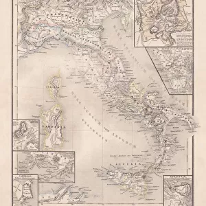 Ancent Italy, c. 450 BC, steel engraving, published in 1861