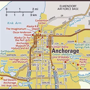 Anchorage, Alaska area map