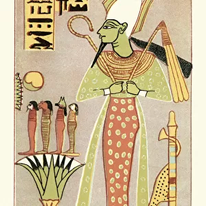 Greek Mythology Decor Prints Collection: Ancient Egyptian Gods and Goddesses