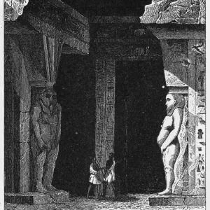 Ancient Egyptian Temple of Typhon at Denderah Engraving Ancient Egyptian Temple of Typhon at Denderah Engraving