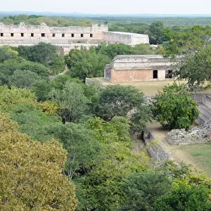 Ancient Mayan City of Uxmal, Surrounded by Forest