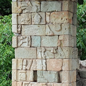Ancient Mayan Stone Sculpture, Copan