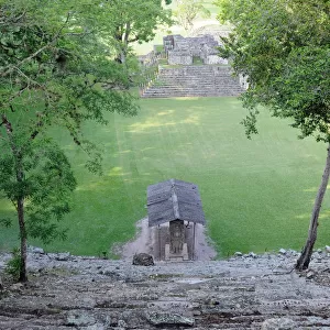 Ancient Mayan Temple Pyramid Platforms of Copan