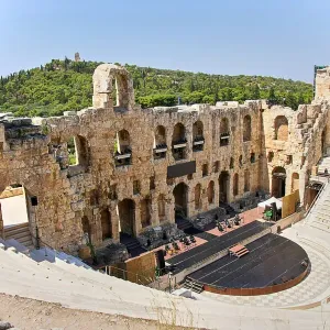 Ancient Odeon of Herodes Atticus in Athens, Travel in Greece, Europe Ancient Odeon of Herodes Atticus in Athens, Travel in Greece, Europe