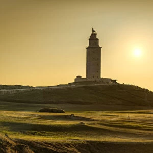 The ancient Roman lighthouse of tower of Hercules