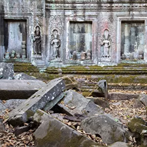 The ancient ruins of Ta Prohm Temple