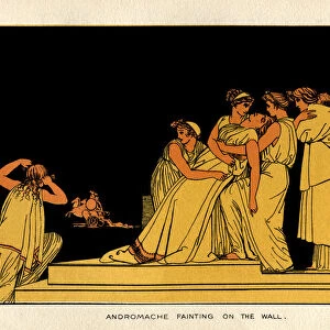 Andromache fainting on the wall
