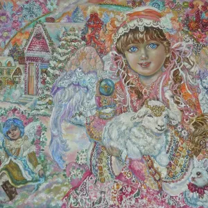 Angel with Lamb of God. Artist: Sugai, Yumi