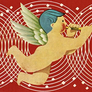 Angel Playing a Horn