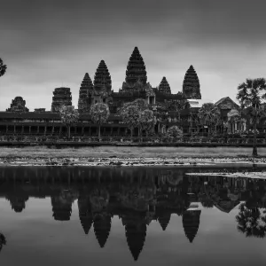 Angkor Wat Black and White Print