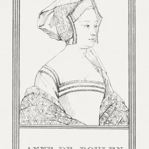 Anne Boleyn (c. 1501-1536), Queen of England, copper engraving, published 1805 Anne Boleyn (c. 1501-1536), Queen of England, copper engraving, published 1805