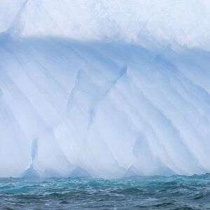 Annual layers in the ice of an iceberg, Pleneau Bay, Antarctic Peninsula, Antarctica