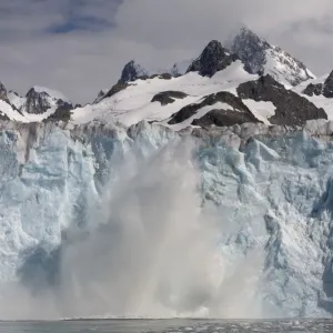Antarctica, South Georgia Island, iceberg calved from Twitcher Glacier Antarctica, South Georgia Island, iceberg calved from Twitcher Glacier
