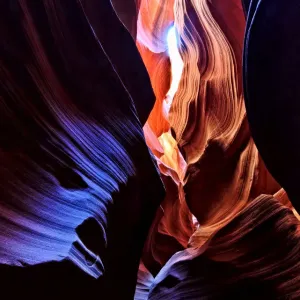 Antelope Canyon Arizona Print, Textured Rock Formations Antelope Canyon Arizona Print, Textured Rock Formations