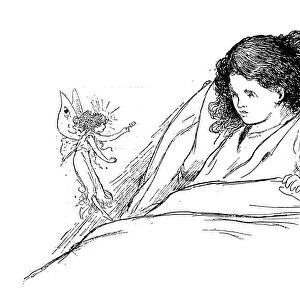 Antique children book illustrations: Fairy