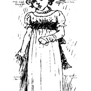 Antique children spelling book illustrations: Sad Antique children spelling book illustrations: Sad