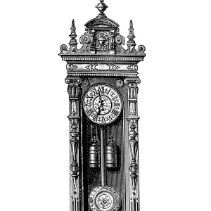 Antique clock Design Illustrations