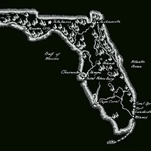 Antique Florida Map