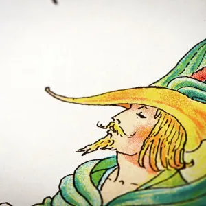 Antique illustration of humanized flowers and plants: Lord of the wood Antique illustration of humanized flowers and plants: Lord of the wood
