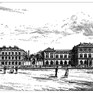 Antique illustration of Imperial Museum for Art and Industry (Wien)