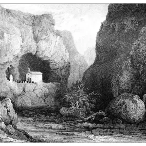Antique illustration of mediterranean landscapes: Saint Pauls Chapel, Malta Antique illustration of mediterranean landscapes: Saint Pauls Chapel, Malta