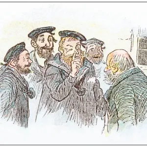 Antique illustration by Randolph Caldecott Antique illustration by Randolph Caldecott