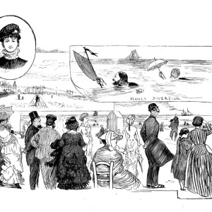 Antique illustration by Randolph Caldecott: FIND ON THE SEA Antique illustration by Randolph Caldecott: FIND ON THE SEA