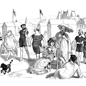 Antique illustration by Randolph Caldecott: FIND ON THE SEA Antique illustration by Randolph Caldecott: FIND ON THE SEA