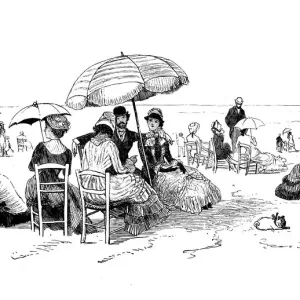 Antique illustration by Randolph Caldecott: FIND ON THE SEA Antique illustration by Randolph Caldecott: FIND ON THE SEA