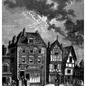 Antique illustration of scientific discoveries, electricity and magnetism Antique illustration of scientific discoveries, electricity and magnetism