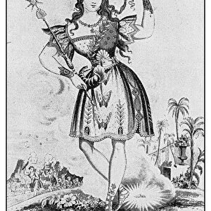 Antique illustration: Titania