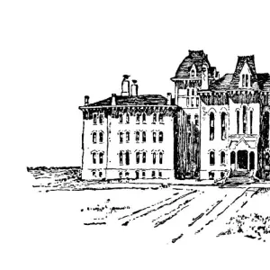 Antique illustration of USA: Lawrence, Kansas - University of Kansas