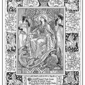 Walter Crane Antique Illustration Print Walter Crane Antique Illustration Print