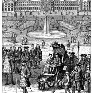 Antique Illustration of Young Louis XV