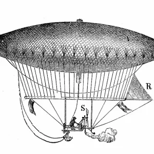 Antique illustration: Zeppelin Antique illustration: Zeppelin