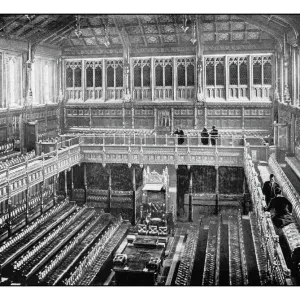 Antique Londons photographs: Interior of the House of Commons Antique Londons photographs: Interior of the House of Commons