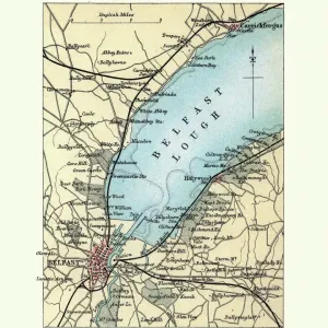 Belfast, Northern Ireland 19th Century Print Belfast, Northern Ireland 19th Century Print