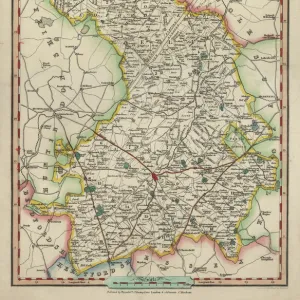 Antique map of Cambridgeshire