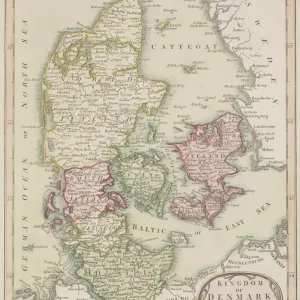 Antique map of Denmark Antique map of Denmark
