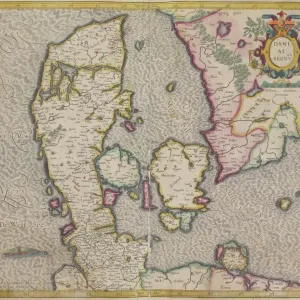 Antique map of Denmark Antique map of Denmark