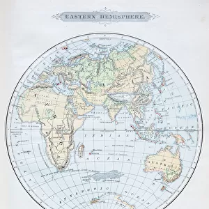 Antique map: Eastern Hemisphere