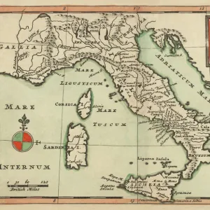 Antique Map of Italy 1732