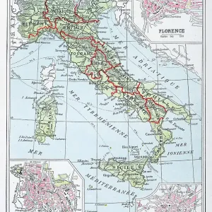 Antique map of Italy Antique map of Italy